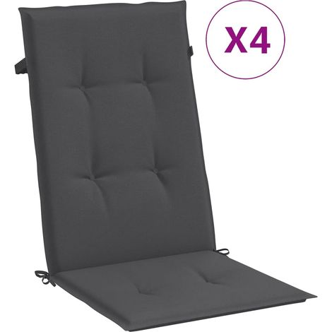 Maison Exclusive - Hochlehner-Auflagen 4 Stk. Melange Anthrazit 1 (1/5)