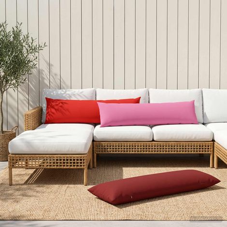Housse de coussin HEERLEN Bordeaux 40 x 145 cm Polyester (1/5)