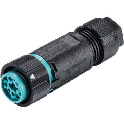 Wieland Electric 46.051.4553.6 Rundstecker Kupplung, gerade Gesamtpolzahl: 4 + PE Serie (Rundsteckve