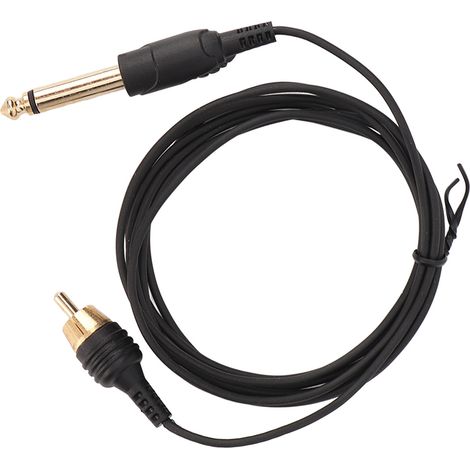 Câble de Connexion RCA pour Tatouage - 6.2ft, Stable et Professionnel, Idéal pour Salon (1/5)