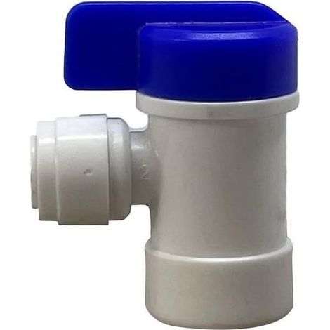 x 1/4" Valve, Female Thread, Quick Connect, For Reverse Osmosis Tank (1/3)