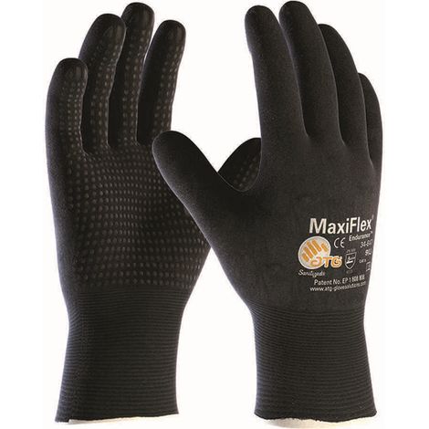 ATG 34-847 GUANTI MAXIFLEX ENDURANCE GUANTO DA LAVORO CON PALLINI NYLON NITRILE - M / 8 (1/2)