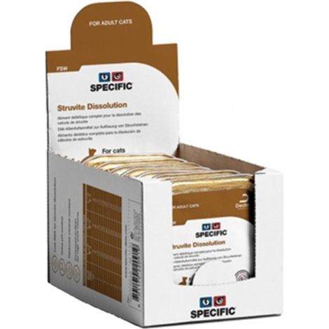 Alimentation spcifique Hiro pour chats Struvite Dissolution FSW, 4 x 7 x 100 g