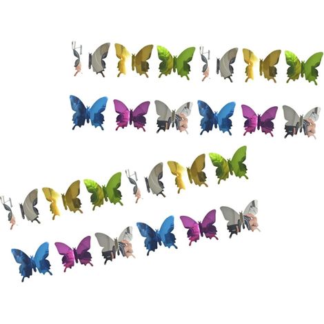 Lot De 60 Autocollants Muraux Effet Miroir – Autocollants 3d Élégants Pour Salon Et (1/5)