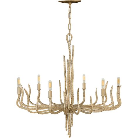 Elstead Spyre - Lustre à 6 ampoules au fini doré, E14 (1/5)
