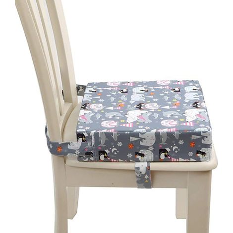 APEX Coussin Rehausseur Enfant Portable Réhausseur Eponge Confortable Coussins avec Longue Sangle pour Siège Chaises Hautes de Jardin
