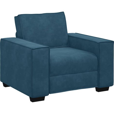 Maison Exclusive - Divano Sedia Blu 100x78x84 cm Velluto