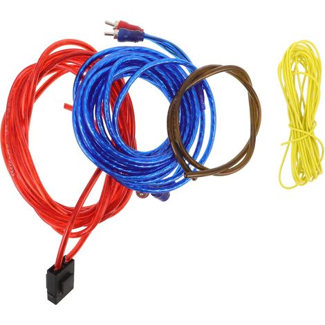 4 Pièces Kit de Câbles D’amplificateur Audio pour Voiture (1/5)