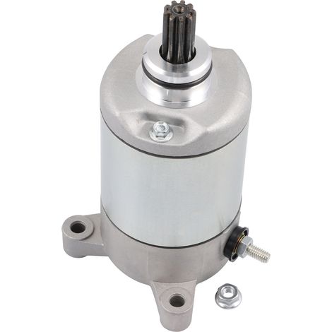 GOOFIT 9-tooth 12V starter motor, compatible with the electric starter assembly of the Sportsman 400 500 off-road vehicle 1996-2012.