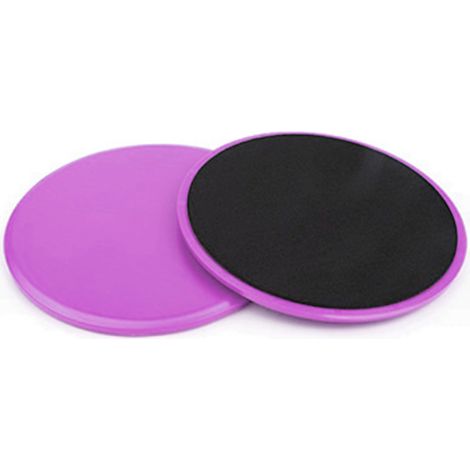 Disques de glisse pour le fitness et l'entraînement - Disques de glisse double face pour un usage polyvalent - 2 disques pour un entraînement complet du corps à la maison ou en voyage (1/4)