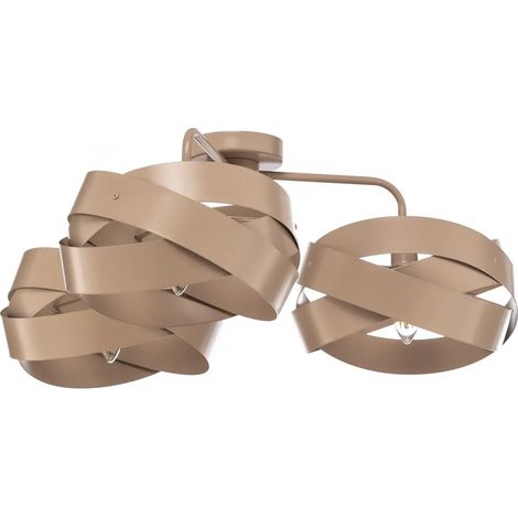 [GEBRAUCHT] B-Ware Euluna Deckenleuchte Lampe Tornado Deckenbeleuchtung Beige 3 Flammig Metall