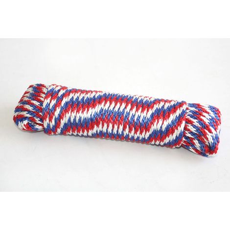 TrendLine Seil 6 mm x 15 m, blau - weiß - rot 0763281453 Trendline Seil 0763281453 TrendLine Seil 6 Mm X 15 M