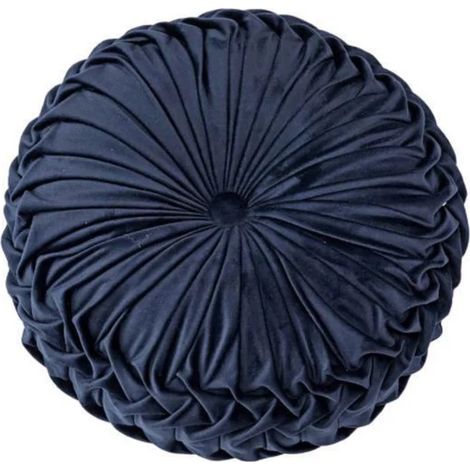 Coussin Tatami Rond Citrouille, Housse Chaise et Coussin de Sol, Décor Maison Chambre Canapé, Bleu Marine