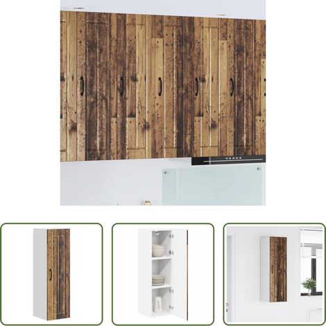 vidaXL Holzschrank - Küchenschrank Altholz 30 x 31 x 100 cm Holzwerkstoff (1/5)
