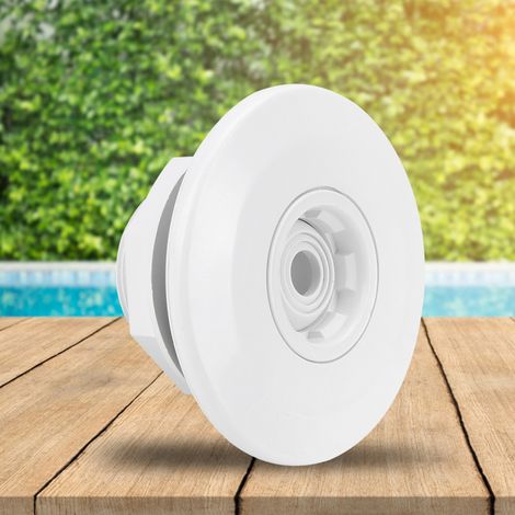 Buse de massage pour piscine à rotation 360° avec filetage mâle G2 pouces et sortie de vidange - Accessoires SPA