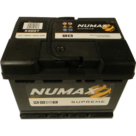 Batterie de démarrage Numax Supreme L2 XS027 12V 66Ah / 650A (1/2)