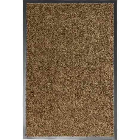 vidaXL Doormat Washable Brown 40x60 cm (1/5)