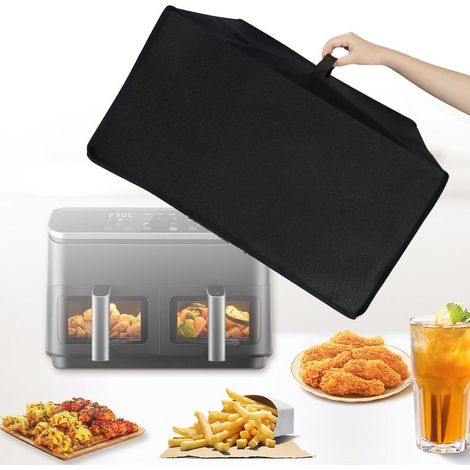 Accessoire de housse anti-poussière pour friteuse à air chaud : Housse anti-poussière pour friteuses à air chaud Ninja AF400EUCP/AF400EU/AF451EU/AF300EU, dimensions 49x40x30 cm. (1/5)