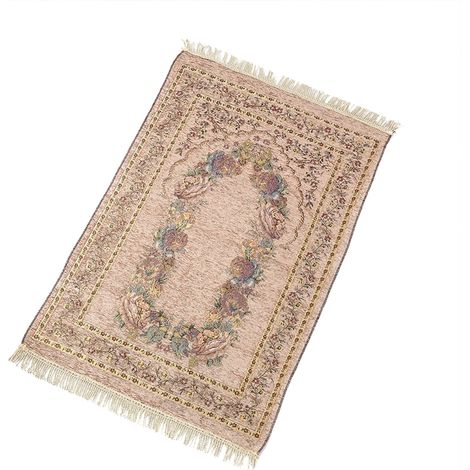 Tapis De Prière - Coton - 70 x 110 cm - Pour Utilisation Intérieure - 1 Pièce (1/4)