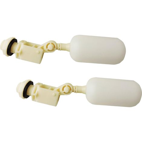 2pcs Valve à Flotteur pour Abreuvoir Bovin et Cochon en Plastique Beige Bords Polis pour Maintien Niveau D'eau Constant Accessoire Gamelle Automatique (1/5)