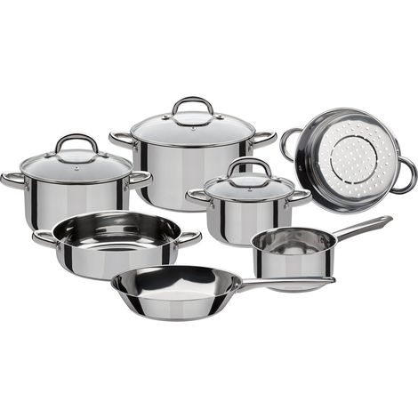 Batterie de casseroles en acier inoxydable Montréal - 10 pieces