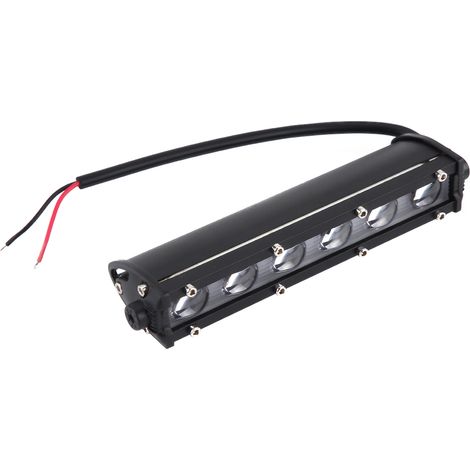 Barre LED 60W 8" Universelle pour Phare Anti-Brouillard de Voiture, Lampe de Travail 4x4 pour SUV Jeep Hors Route (1/5)