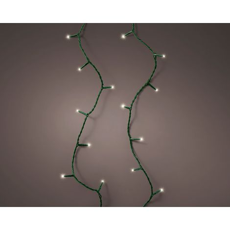 Connect LED-Lichterkette (zusammenschaltbar) Multifunktion 250 LEDs warmes Licht mit Blinkeffekt Outdoor grün 18,7 m
