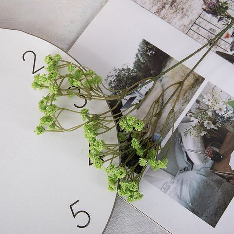 Fleur Artificielle - Bouquet Faux Gypsophile en Soie - Décoration Mariage Fête Jardin Intérieur - 1 Pièce 65 cm (1/5)