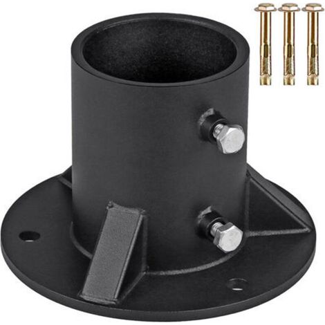 Base de poteau de 52 mm, base de montage robuste pour boîte aux lettres, poteau de fixation pour échelle de piscine, support de poteau de balustrade en métal, support de poteau de balustrade (1/5)