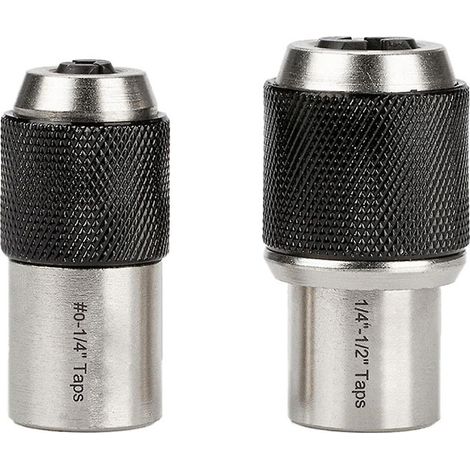 Jeu de 2 douilles pour tarauds, outil d'extraction avec mâchoires réglables, convient pour les tarauds, les alésoirs et les extracteurs de vis. (1/5)