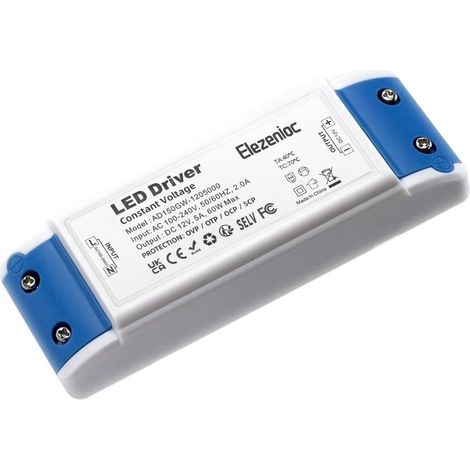 Transformateur LED 60W LED Driver DC 12V 5A Adaptateur Convertisseur Transfo Conducteur Alimentation de tension constante Pour Ampoule MR16 G4 MR11 GU5.3 et pilotes (1/5)