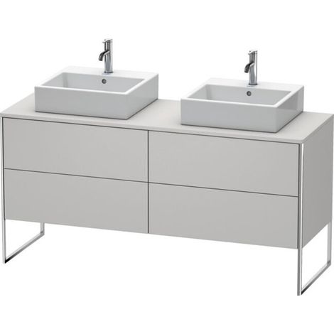 Duravit XSquare Meuble sous-vasque sur console au sol, pour deux (1/2)
