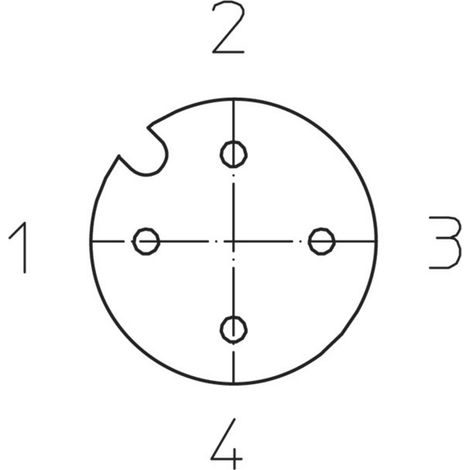 Lutronic 1067 Sensor-/Aktor-Steckverbinder, konfektioniert M12 Kupplung, gerade 2.00 m Polzahl Senso