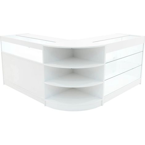 Demeter LED Shop Counter Set K1200, B1200 & LM60 - White (1/5)