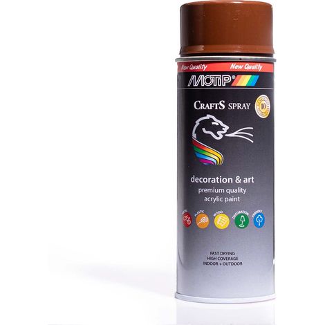 Vernice spray acrilica RAL 8011 Marrone 400ml CRAFTS (1/5)