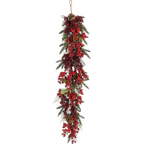 Mica Decorations Guirlande de Noël Rouge H10xl18xL110cm (1/4)