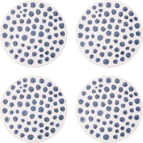 Sous-Verre En Pierre Céramique Avec Base En Liège Absorbant L Humidité Protection De Table Lot De 4 (1/5)