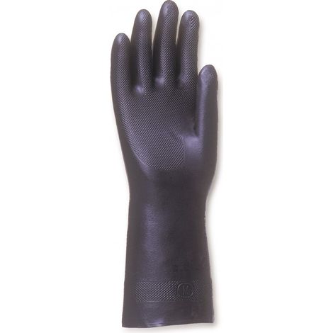 Gant protection Chimique SINGER Taille 9- 30cm Néoprène floqué coton Spécial entretien et milieu agressif