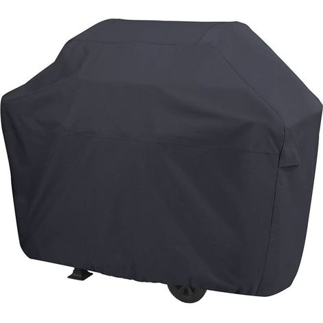 Housse de barbecue XL 190x71x117 cm en polyester tissé imperméable – Protection contre intempéries – Cordon élastique et aérations (1/4)