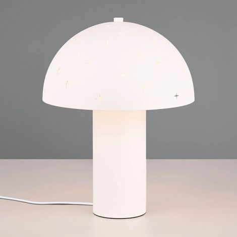 Lampe de table blanche champignon effet étoiles E14 RL (1/5)