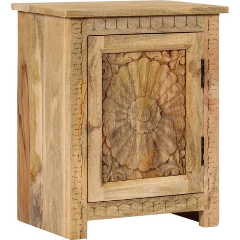 Nachttisch Massivholz Mango 40x30x50 cm vidaXL (1/5)