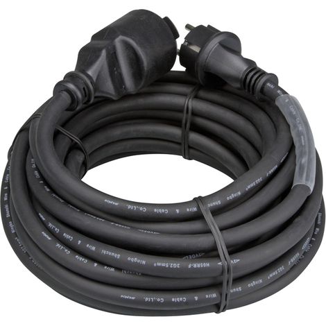 Perel EC10R25STBHQ Strom Verlängerungskabel 16 A Schwarz 10.00 m H05RR-F 3G 2,5 mm² (1/5)