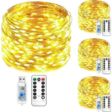 Guirlande Lumineuse 4X10M 100LED Guirlande Prise USB (1/5)