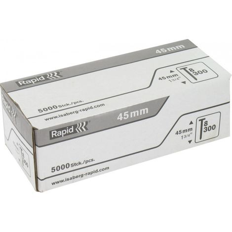 Chiodi rapid zincati n°8 45 mm scatola 5000 pezzi