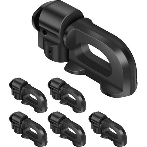 Accesorio de amarre de doble perno en L-Track  Se utiliza con riel en L para caja de camioneta, control de carga de remolque, camioneta, RV, ATV, con capacidad de 2277 kg (5000 lb) de acero resistente (1/5)
