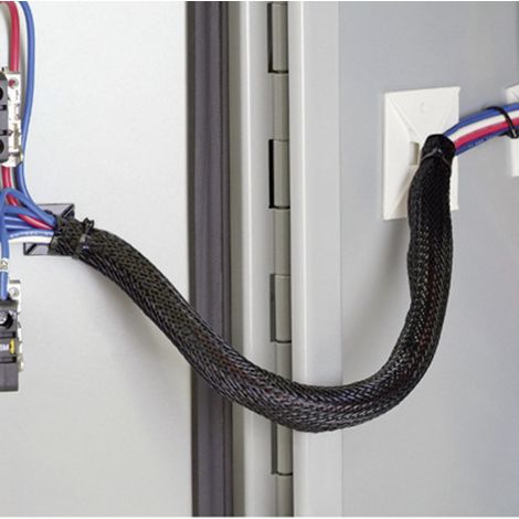 Panduit SE25PSC-TR0 Schwarze Geflechtschläuche Kabelschutz