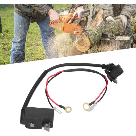 Module de bobine d'allumage compatible avec les tronçonneuses DOLMAR PS-5000, PS-460 et PS-500. (La forme du connecteur de la bobine d'allumage est aléatoire.) (1/5)