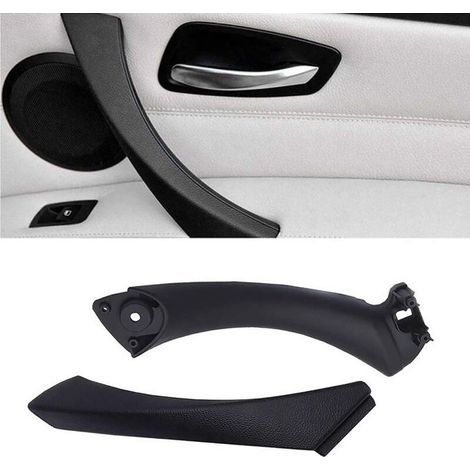 Poignée de porte intérieure droite + cache extérieur pour BMW Série 3 E90 E91 E92 E93 323 325 328 330 335 - Fibre de carbone (1/5)