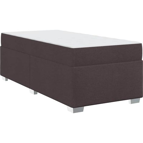 Lit simple,Lit adulte,Cadre de lit Marron foncé 90 x 200 cm tissu CFW7645120 (1/5)