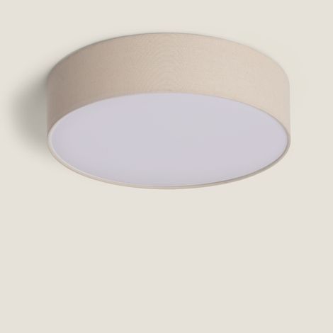Plafoniera Circolare in Tessuto Ø500 mm Ranje Beige